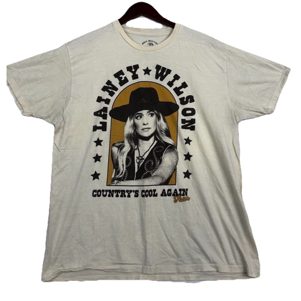 Lainey Wilson Country’s Cool Again Tour Graphic Tee Bell Bottom Country XL